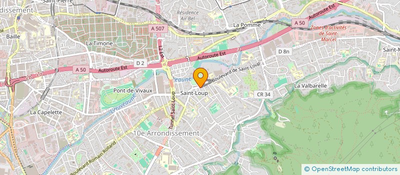 localisation de l'entreprise VISION OPTIC à MARSEILLE