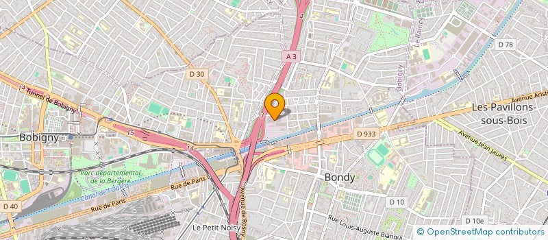 localisation de l'entreprise VISION PARK  BONDY