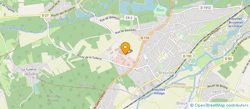 localisation de l'entreprise VISION PARQUET à BREUILLET