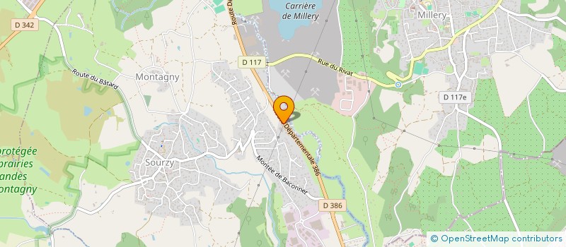 localisation de l'entreprise VISION PISCINES  MONTAGNY