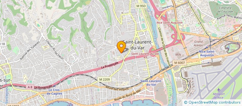 localisation de l'entreprise VISION PLUS FAYET à SAINT-LAURENT-DU-VAR