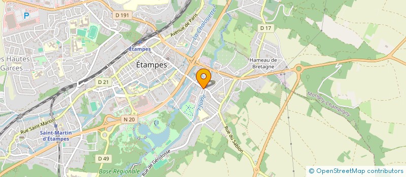 localisation de l'entreprise VISION POUR L'AFRIQUE  ETAMPES