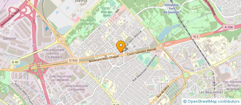 localisation de l'entreprise VISION POUR TOUS à AULNAY-SOUS-BOIS