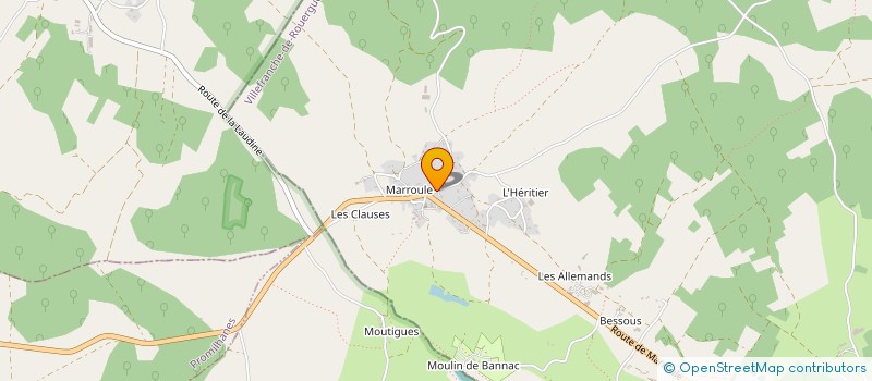 localisation de l'entreprise VISION-PUB SPORT  SAVIGNAC