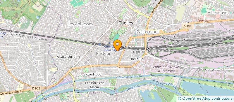 localisation de l'entreprise VISION RESEAU à CHELLES
