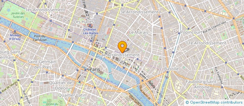 localisation de l'entreprise VISION RIVOLI à PARIS