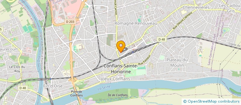 localisation de l'entreprise VISION SERRURERIE à CONFLANS-SAINTE-HONORINE
