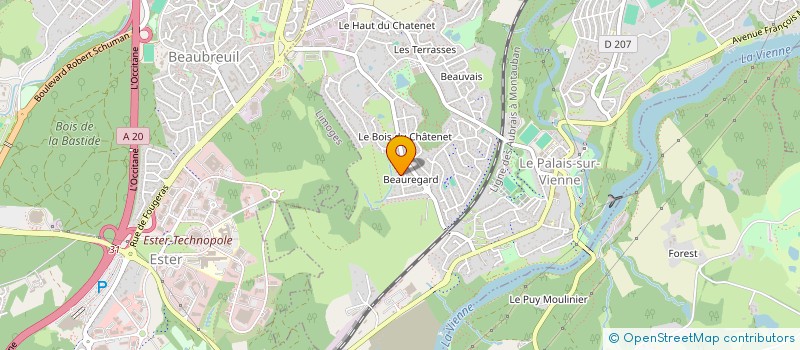 localisation de l'entreprise VISION SERVICES  LE PALAIS-SUR-VIENNE