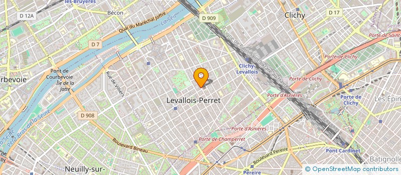 localisation de l'entreprise VISION SONORE à LEVALLOIS-PERRET