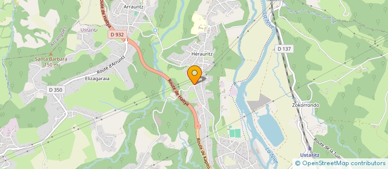 localisation de l'entreprise VISION SPORT  USTARITZ