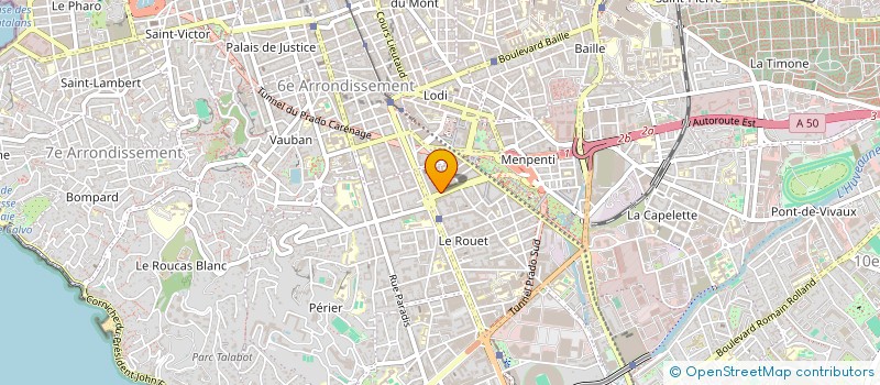 localisation de l'entreprise VISION SUD III  MARSEILLE