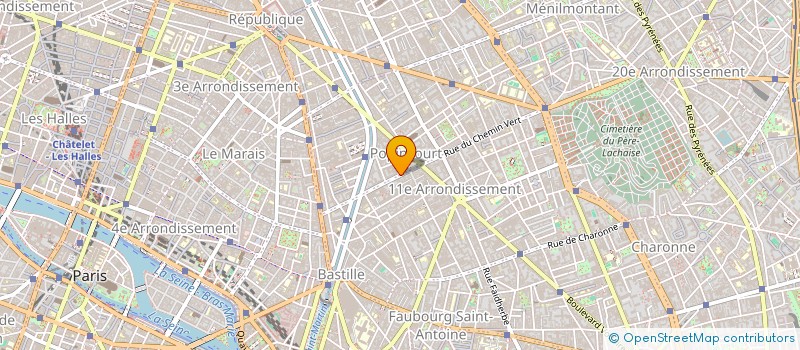 localisation de l'entreprise VISION TECH à PARIS