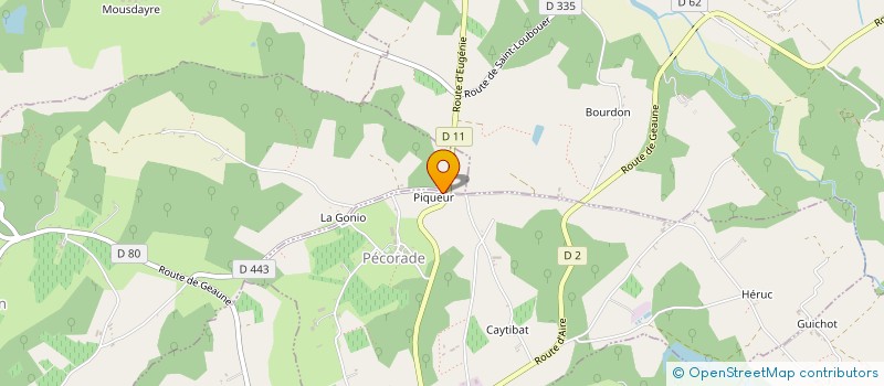 localisation de l'entreprise VISION VERT  PECORADE