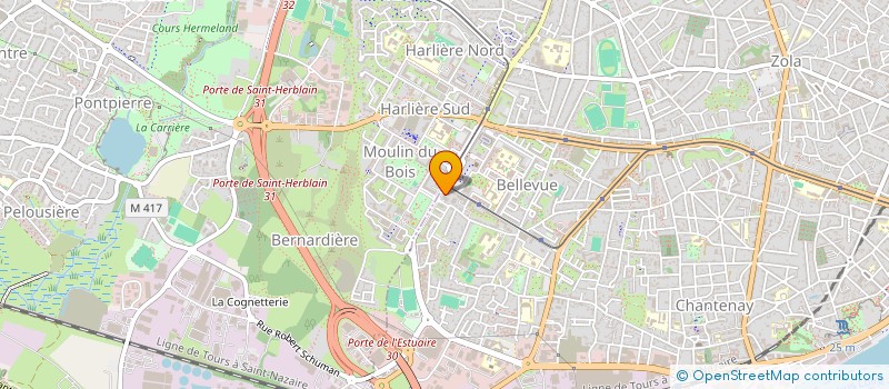 localisation de l'entreprise VISION VIE EVANGELIQUE NANTES (VVE) à NANTES