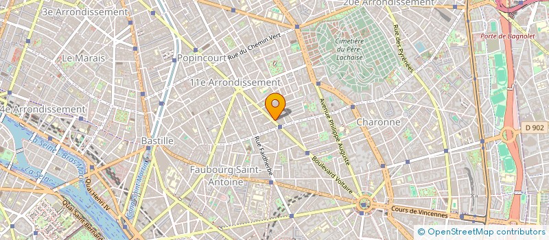 localisation de l'entreprise VISION VOLTAIRE à PARIS