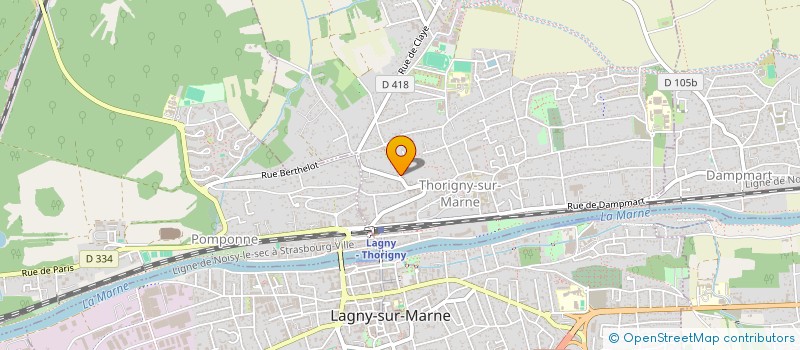 localisation de l'entreprise VISION YOUR ACTION  THORIGNY-SUR-MARNE