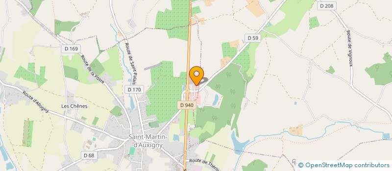 localisation de l'entreprise VISIONALIS à SAINT MARTIN D'AUXIGNY