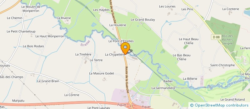 localisation de l'entreprise VISIONCAM  ETRELLES