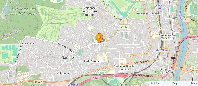 localisation de l'entreprise VISIONEO GARCHES SANTE à GARCHES