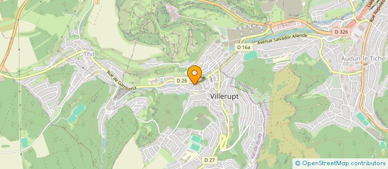 localisation de l'entreprise VISIONET  VILLERUPT