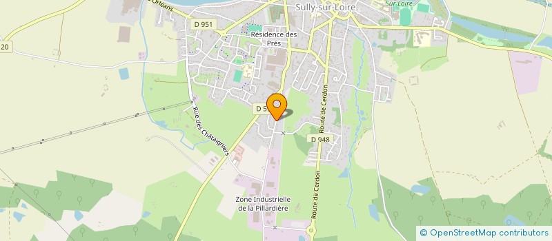 localisation de l'entreprise VISIONIC à SULLY-SUR-LOIRE