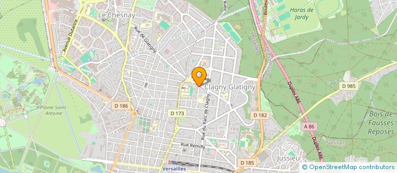localisation de l'entreprise VISIONLEAD à VERSAILLES