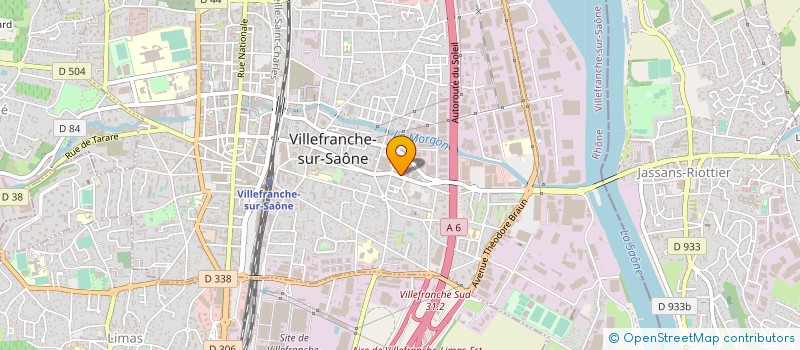 localisation de l'entreprise VISIONOVATION à VILLEFRANCHE-SUR-SAONE