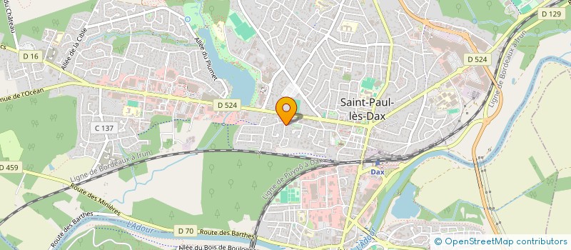 localisation de l'entreprise VISIONS 120  SAINT-PAUL-LES-DAX