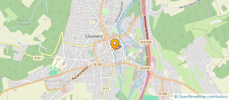 localisation de l'entreprise VISIONS ET COMMUNICATION à LOUVIERS