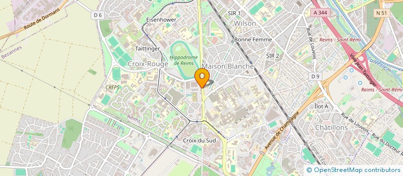 localisation de l'entreprise VISIONS ET REFLETS  REIMS