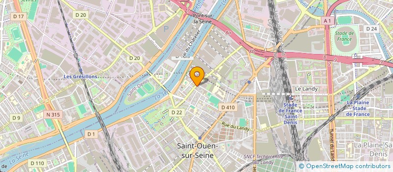 localisation de l'entreprise VISIONS GRAND LARGE à SAINT-OUEN-SUR-SEINE