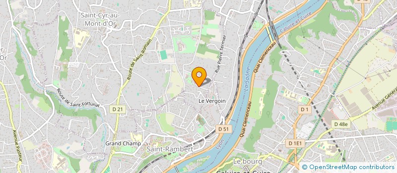 localisation de l'entreprise VISIONS LYON ENTREPRISES  SAINT CYR AU MONT D OR