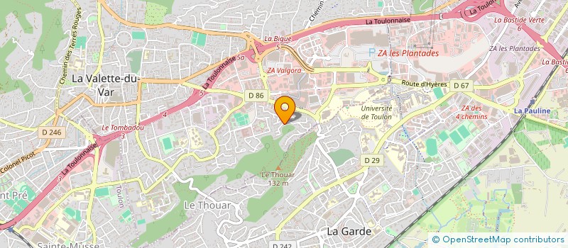 localisation de l'entreprise VISIONTECH  LA VALETTE-DU-VAR