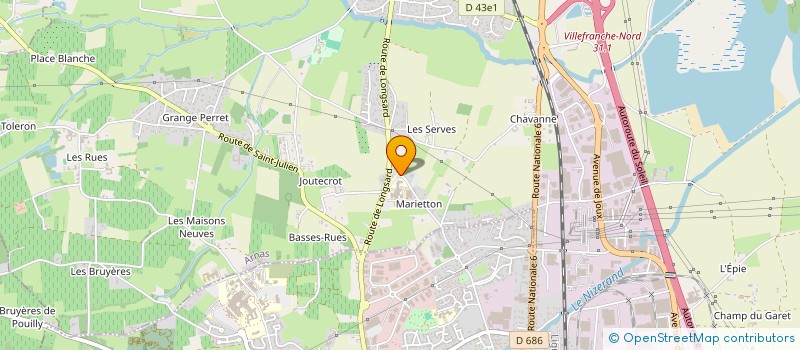 localisation de l'entreprise VISIOPOLE DE LA POLYCLINIQUE DU BEAUJOLAIS  ARNAS