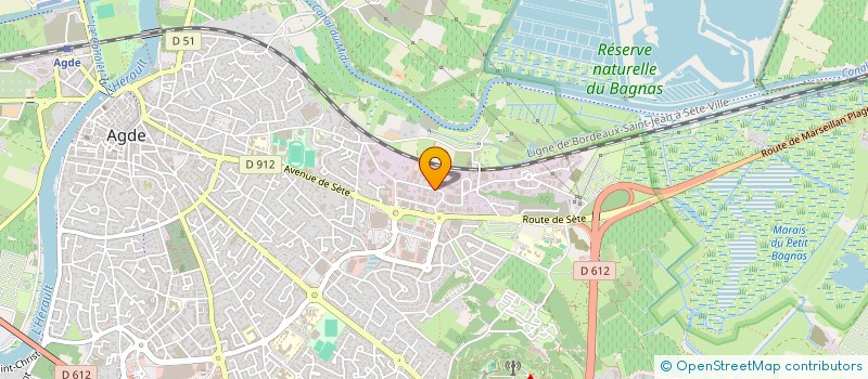 localisation de l'entreprise VISIOPROTEC à AGDE