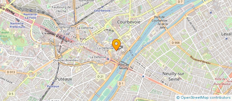 localisation de l'entreprise VISIOPTRONIC à COURBEVOIE