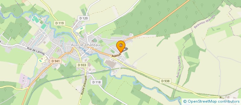 localisation de l'entreprise VISITE DES MALADES DANS LES ETABLISSEMENTS HOSPITALIERS à AUXI-LE-CHATEAU