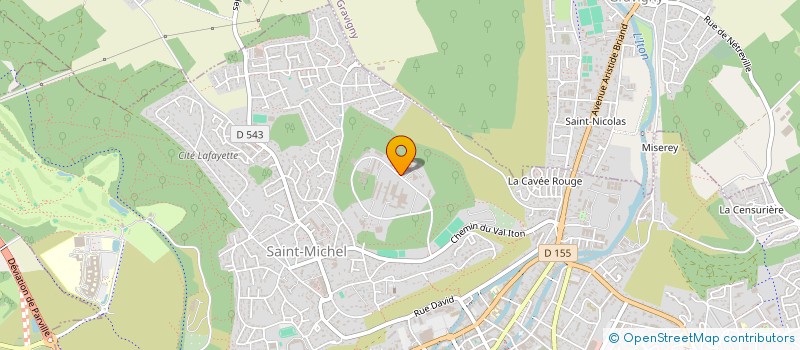 localisation de l'entreprise VISITE DES MALADES DANS LES ETABLISSEMENTS HOSPITALIERS DE L' EURE  SAINT-MARCEL