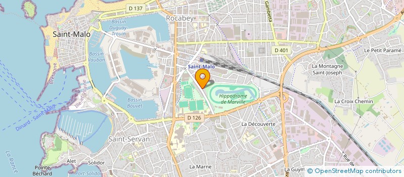 localisation de l'entreprise VISITE DES MALADES DANS LES ETABLISSEMENTS HOSPITALIERS DU DEPARTEMENT DE L'ILLE ET VILAINE  SAINT-MALO