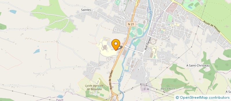 localisation de l'entreprise VISITE DES MALADES DANS LES ETABLISSEMENTS HOSPITALIERS DU DEPARTEMENT DU GERS (V.M.E.H.) à AUCH