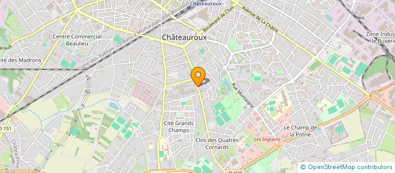 localisation de l'entreprise VISITE DES MALADES ETABLISS HOSPITALIERS à CHATEAUROUX