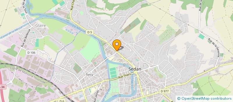 localisation de l'entreprise VISITE MALADE DANS ETS HOSPITALIERS à SEDAN