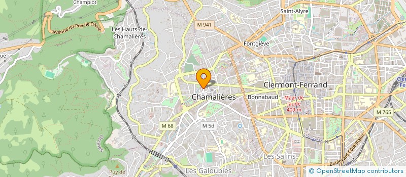 localisation de l'entreprise VISITE MALADES ETABL. HOSPITALIERS PUY DE DOME à CHAMALIERES