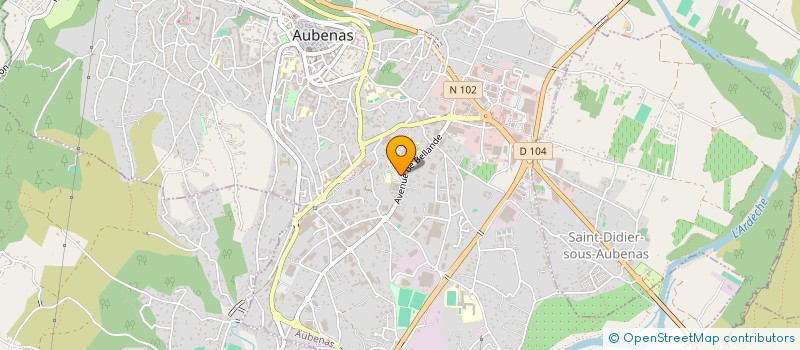 localisation de l'entreprise VISITE MALADES ETABLISSMENTS HOSPITALIERS à AUBENAS