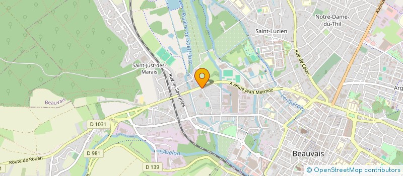 localisation de l'entreprise VISKASE  BEAUVAIS