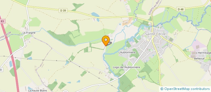 localisation de l'entreprise VISO  SAINTE-CECILE