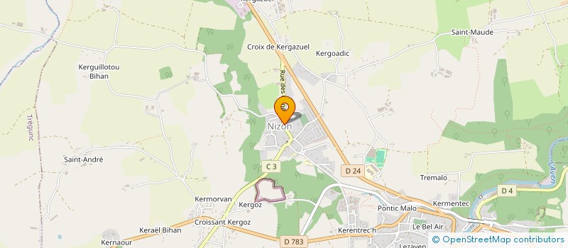 localisation de l'entreprise VISOCIMMO  PONT-AVEN