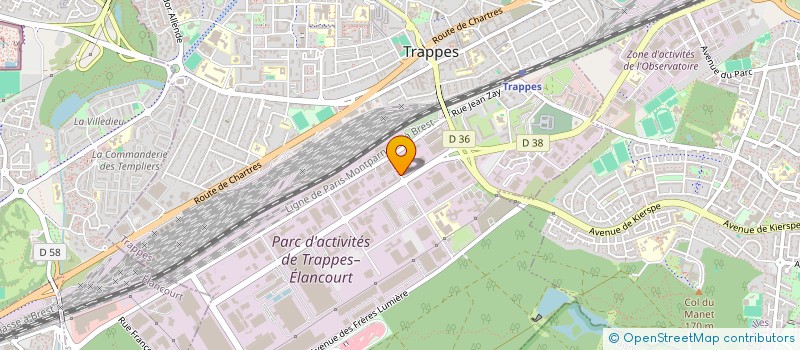 localisation de l'entreprise VISONEO à TRAPPES