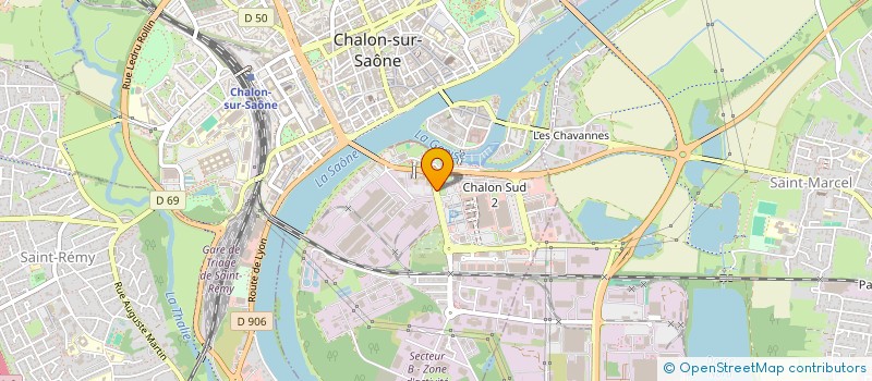 localisation de l'entreprise VISOPTIC à CHALON-SUR-SAONE