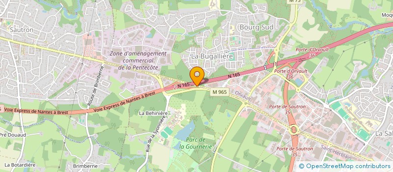 localisation de l'entreprise VISOTEC SERVICES à ORVAULT